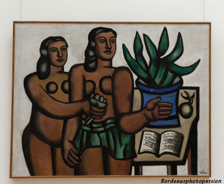 Les deux femmes au vase bleu, Farnand Léger, 1935